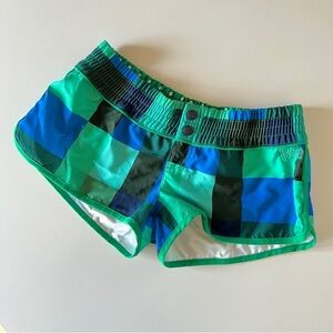 Billabong Blue and Green Plaid Swim or
board Shorts